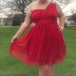 Red prom dress